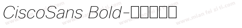 CiscoSans Bold字体转换